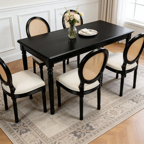 French Country Dining Chairs With Round Back (Set of 2)