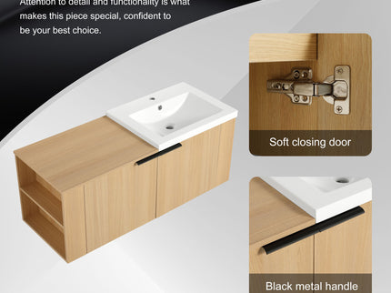 Modern Bathroom Vanity Sink Combo With Spacious Storage
