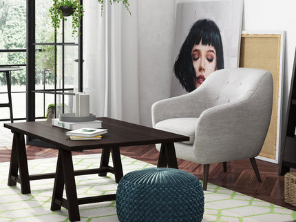Renee - Handcrafted Round Pouf