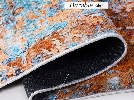 Maval - Abstract Washable Area Rug
