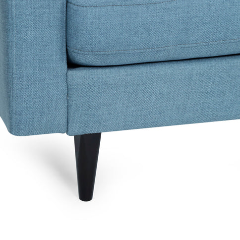 Jenny - Contemporary Tufted Fabric 3 Seater Sofa