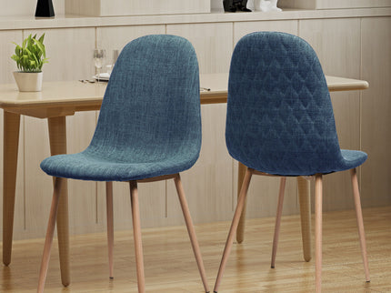 Elegant Dining Chair Set With Fabric