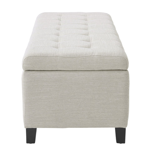 Upholstered Storage Ottoman Bench
