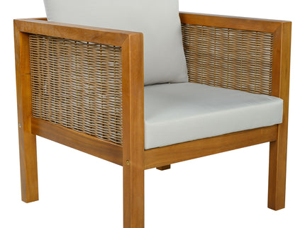 2 Piece Outdoor Armchair Set With Cushion