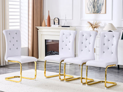 Elegant Design Alligator Skin Upholstered Dining Chairs