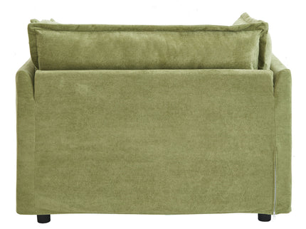 Modern Armchair Sofa With Movable Ottoman