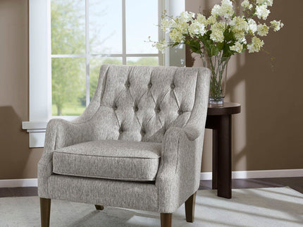 Button Tufted Accent Chair Vintage Style