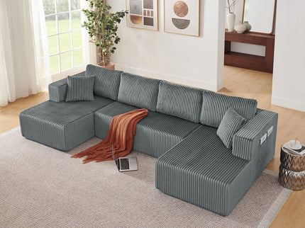 U - Shaped Modular Sectional Sofa For Living Room