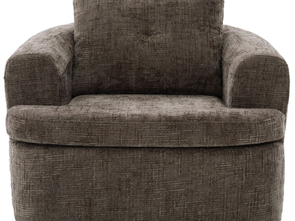 Modern Swivel Barrel Chair With Dual-Layer Cushion