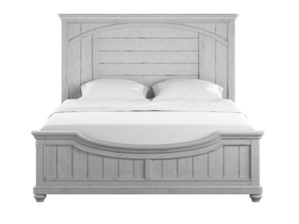 Queen Panel Bed - Gray - Wood