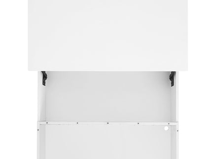 Lift Top Coffee Table With 2 Drawers, Hidden Space And LED Lights For Living Room