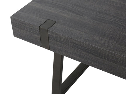 Abitha - Coffee Table With Industrial Powder Coated Metal Legs