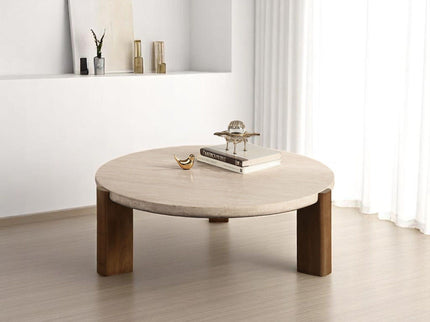 Leonardo - Coffee Table - Cream / Oak