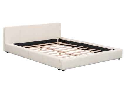 Stylish Upholstered Bed With Birch Wood Frame