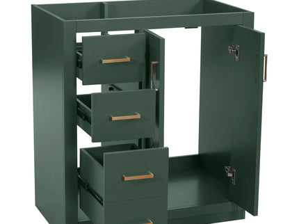 Retro Style Bathroom Vanity With 3 Drawers & Soft-Closing Doors