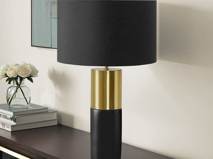 Lighting, Table Lamp, Concrete, Contemporary - Black / Gold