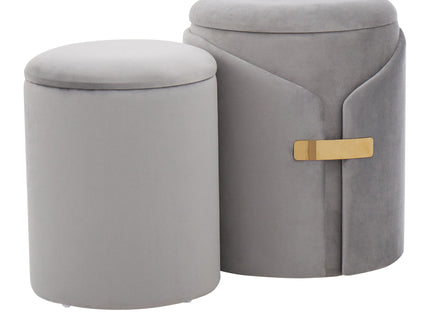 Dahlia - Contemporary / Glam Nesting Ottoman Set