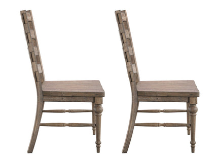 Ladderback Dining Chairs, (Set of 2) - Taupe