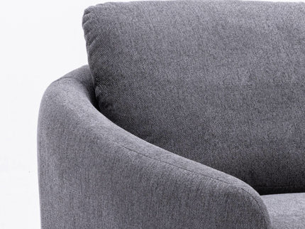 Yuina - Linen Loveseat - Gray