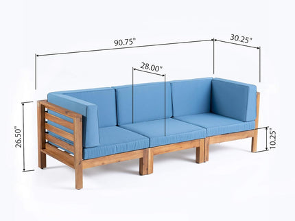 Oana - 3 Piece Sofa Set With Water Resistant Cushions