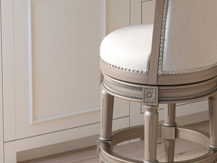 Swivel Barstool With High-Back