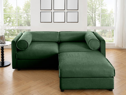 Contemporary Elegant Sofa With Storage And Ottoman