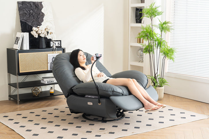 Power Recliner Swivel Glider USB Charger With tooth Music Player, Sleep, Working, Game And Leisure