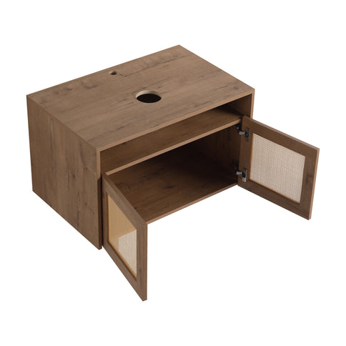 Bathroom Vanity & Art Sink And Storage Rack, Float Mounting Design