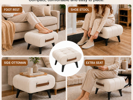 Minimalist Footstool With Hidden Storage