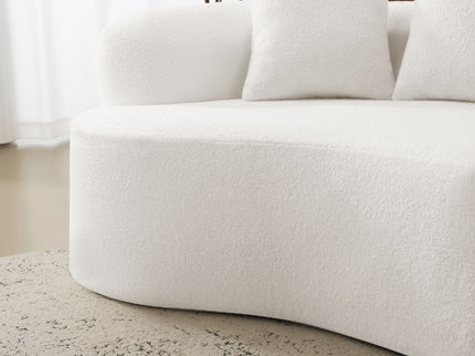 Curved 4 Seater Full Compression Sponge Sofa