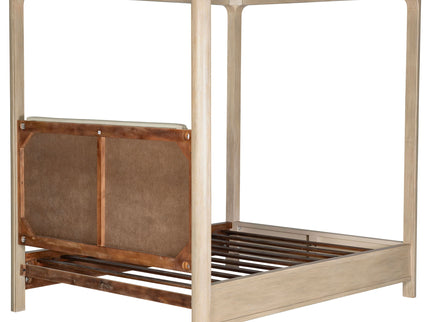 Flores - Eastern King Canopy Bed - Mango Color