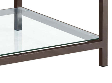 Weston - 1 Shelf Side End Table - Nickel