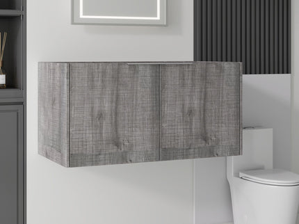 Floating Bathroom Vanity Cabinet With Soft Close Double Doors, Spacious Interior Storage, Wall Mounted, Cabinet Only