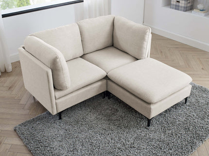 Upholstered Modular Sectional & Tall Legs