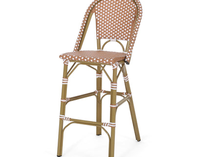 Outdoor Pe Rattan French Barstool Set
