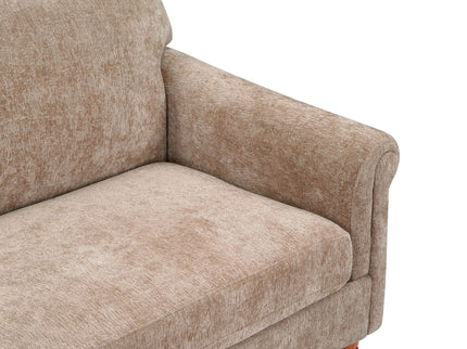 Loveseat Sofa, 2 Seater Couch With Rolled Arms