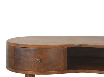 Wave Coffee Table With 1 Drawer