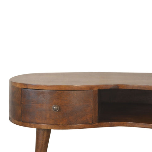 Wave Coffee Table With 1 Drawer