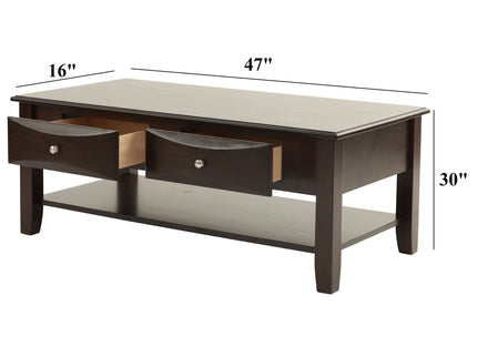 Simple Style Table With Shelf