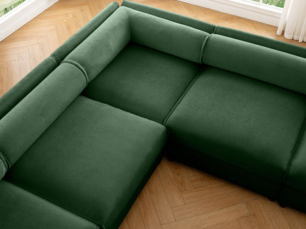 Contemporary Elegant Sofa With Storage And Ottoman