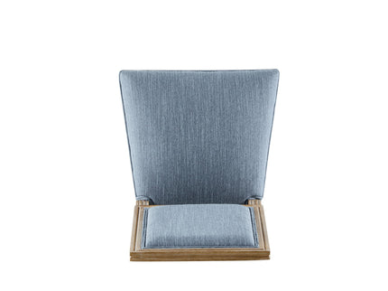 French Country Style Dining Chair With Upholstered Seating And Fluted Legs