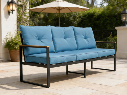 Oversized Outdoor Conversation Set, 5 Seater - Blue