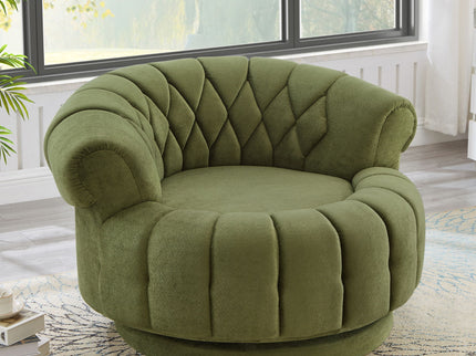 Round Swivel Accent Chair With Rotation