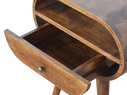 Circular Open Bedside Nightstand