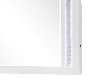 Abigale - Mirror For Dresser Top Made With LED (Includes Only Mirror) - White