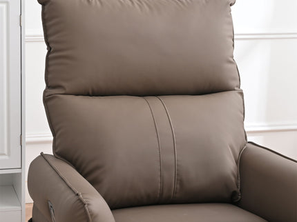 360° Modern Small Rocking Swivel Recliner Chair With Side Pocket