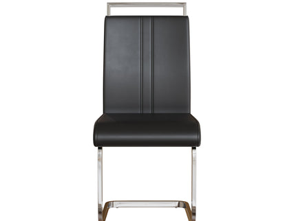 Modern Dining Chairs With Padded Seat, High Back