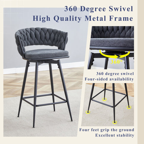 Modern Swivel Chair For Bar High Tables