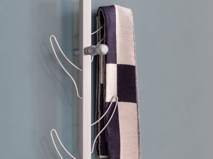 Vertical Eight Hook Coat Rack Wall Mount
