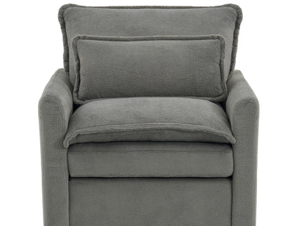 Modern Single Seat Accent Chair With Side Storage Pockets